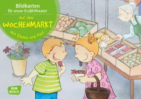 Lehner |  Auf dem Wochenmarkt mit Emma und Paul. Kamishibai Bildkartenset. | Sonstiges |  Sack Fachmedien