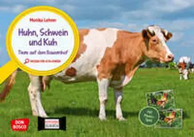 Lehner |  Huhn, Schwein und Kuh. Tiere auf dem Bauernhof. Kamishibai Bildkarten und Memospiel | Sonstiges |  Sack Fachmedien