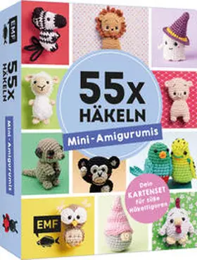 Nar / Borges / Urbanneck | 55 x häkeln - Mini-Amigurumis: Dein Kartenset von Wellensittich bis Wichtel | Sonstiges | 426-047834326-9 | sack.de