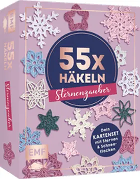 Lingfeld-Hertner |  55 x häkeln - Sternenzauber: Dein Kartenset mit traumhaften Häkelsternen und Schneeflocken | Sonstiges |  Sack Fachmedien