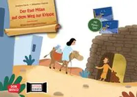 Garric |  Der Esel Milan auf dem Weg zur Krippe. Kamishibai Bildkartenset | Sonstiges |  Sack Fachmedien