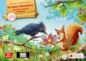Leenen |  Die kleine Glitzerblume. Gemeinsam sind wir einzigartig! Eine Geschichte mit Rabe und Eichhörnchen. Kamishibai Bildkartenset | Buch |  Sack Fachmedien