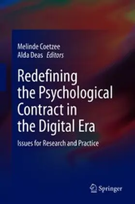 Coetzee / Deas |  Redefining the Psychological Contract in the Digital Era | eBook | Sack Fachmedien