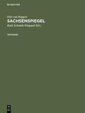 Repgow / Schmidt-Wiegand |  Sachsenspiegel | eBook | Sack Fachmedien
