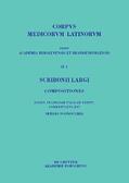 Sconocchia |  Scribonii Largi Compositiones | eBook | Sack Fachmedien
