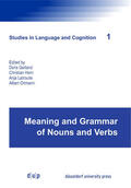 Gerland / Horn / Latrouite |  Meaning and Grammar of Nouns and Verbs | eBook | Sack Fachmedien