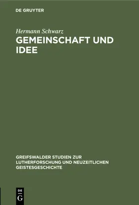 Schwarz |  Gemeinschaft und Idee | eBook | Sack Fachmedien