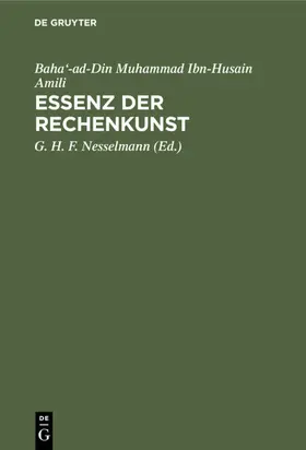 Amili / Nesselmann |  Essenz der Rechenkunst | eBook | Sack Fachmedien