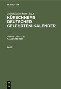 Lüdtke |  Kürschners Deutscher Gelehrten-Kalender. 4. Ausgabe 1931 | eBook | Sack Fachmedien