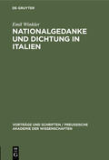 Winkler |  Nationalgedanke und Dichtung in Italien | eBook | Sack Fachmedien