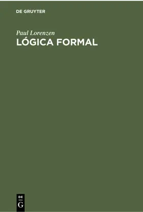 Lorenzen |  Lógica Formal | eBook | Sack Fachmedien