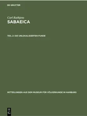 Rathjens |  Die unlokalisierten Funde | eBook | Sack Fachmedien