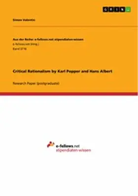 Valentin |  Critical Rationalism by Karl Popper and Hans Albert | eBook | Sack Fachmedien