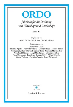 Lenel / Apolte / Molsberger | ORDO 63 | E-Book | sack.de