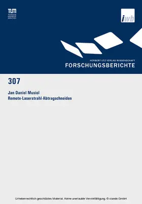 Musiol |  Remote-Laserstrahl-Abtragschneiden | eBook | Sack Fachmedien