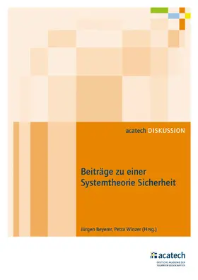Winzer / Beyerer |  Beiträge zu einer Systemtheorie Sicherheit | eBook | Sack Fachmedien