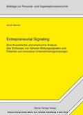 Werner |  Entrepreneurial Signaling | eBook | Sack Fachmedien