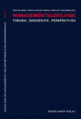 Schmidt / Gergs |  Managementsoziologie | eBook | Sack Fachmedien