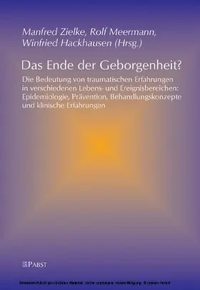 Zielke / Meermann |  Das Ende der Geborgenheit? | eBook | Sack Fachmedien