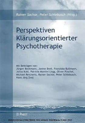 Sachse |  Perspektiven Klärungsorientierter Psychotherapie | eBook | Sack Fachmedien