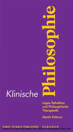 Poltrum |  Klinische Philosophie | eBook | Sack Fachmedien