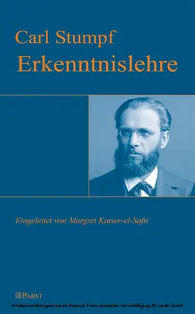Stumpf |  Erkenntnislehre | eBook | Sack Fachmedien