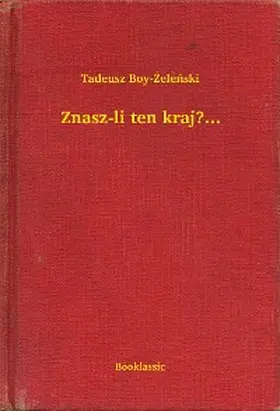 Boy-Zelenski |  Znasz-li ten kraj?... | eBook | Sack Fachmedien