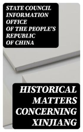 DigiCat |  Historical Matters Concerning Xinjiang | eBook | Sack Fachmedien