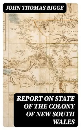 Bigge |  Report on State of the Colony of New South Wales | eBook | Sack Fachmedien