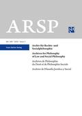 Im Auftrag der Internationalen Vereinigung für Rechts- und Sozialphilosophie (IVR) |  Archiv für Rechts- und Sozialphilosophie (ARSP) | Zeitschrift |  Sack Fachmedien