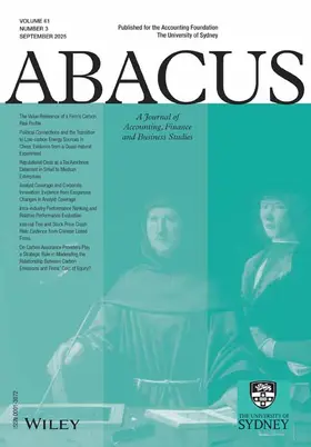 Abacus | John Wiley & Sons | Zeitschrift | www.sack.de