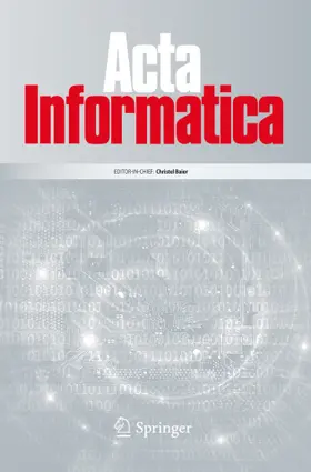 Acta Informatica | Springer | Zeitschrift | www.sack.de