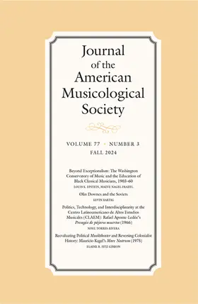 Journal of the American Musicological Society | University of California Press | Zeitschrift | sack.de