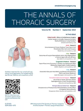  The Annals of Thoracic Surgery | Zeitschrift |  Sack Fachmedien