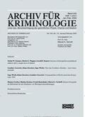  Archiv für Kriminologie | Zeitschrift |  Sack Fachmedien