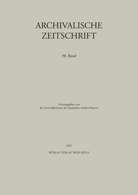Archivalische Zeitschrift | Böhlau | Zeitschrift | sack.de