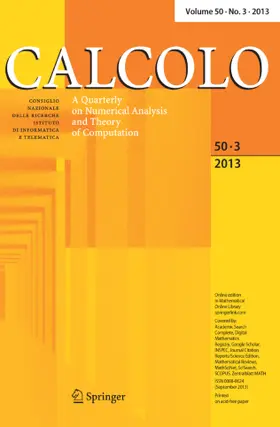 Calcolo | Springer | Zeitschrift | www.sack.de
