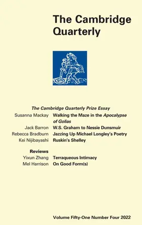  The Cambridge Quarterly | Zeitschrift |  Sack Fachmedien