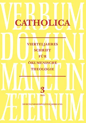 Johann Adam Möhler – Institut, Paderborn |  Catholica | Zeitschrift |  Sack Fachmedien