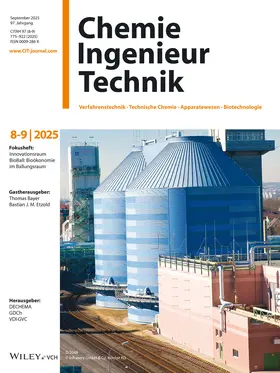 Editor-in-Chief: Barbara Böck |  Chemie Ingenieur Technik (CIT) | Zeitschrift |  Sack Fachmedien