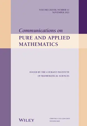  Communications on Pure and Applied Mathematics | Zeitschrift |  Sack Fachmedien