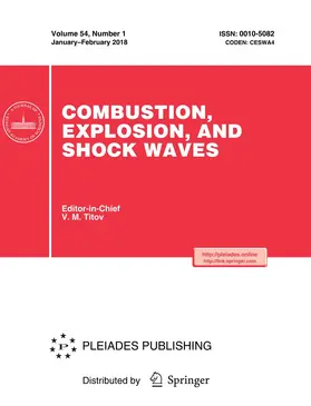  Combustion, Explosion, and Shock Waves | Zeitschrift |  Sack Fachmedien