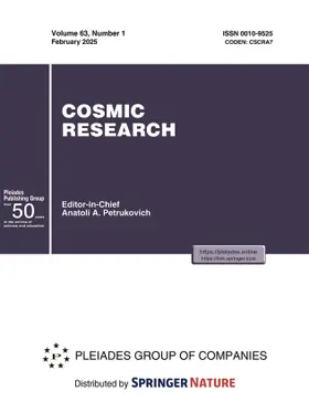 Cosmic Research | Pleiades Publishing | Zeitschrift | www.sack.de