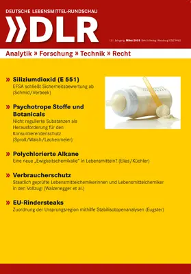 Prof. Dr. Alfred Hagen Meyer |  DLR - Deutsche Lebensmittel-Rundschau | Zeitschrift |  Sack Fachmedien