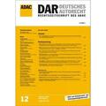  ADAC Deutsches Autorecht (DAR) | Zeitschrift |  Sack Fachmedien