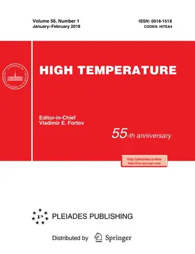 High Temperature | Pleiades Publishing | Zeitschrift | sack.de