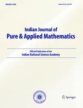 Indian Journal of Pure and Applied Mathematics | Indian National Science Academy | Zeitschrift | www.sack.de
