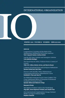 International Organization | Cambridge University Press | Zeitschrift | sack.de