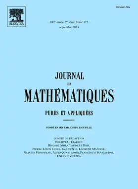 Journal de Mathematiques Pures et Appliquees | Elsevier Masson | Zeitschrift | sack.de