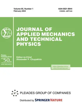 Journal of Applied Mechanics and Technical Physics | Pleiades Publishing | Zeitschrift | www.sack.de